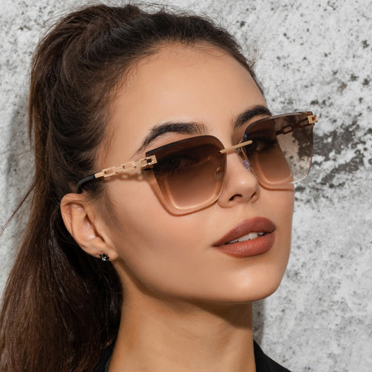 Hollow Gradient Color Sunglasses