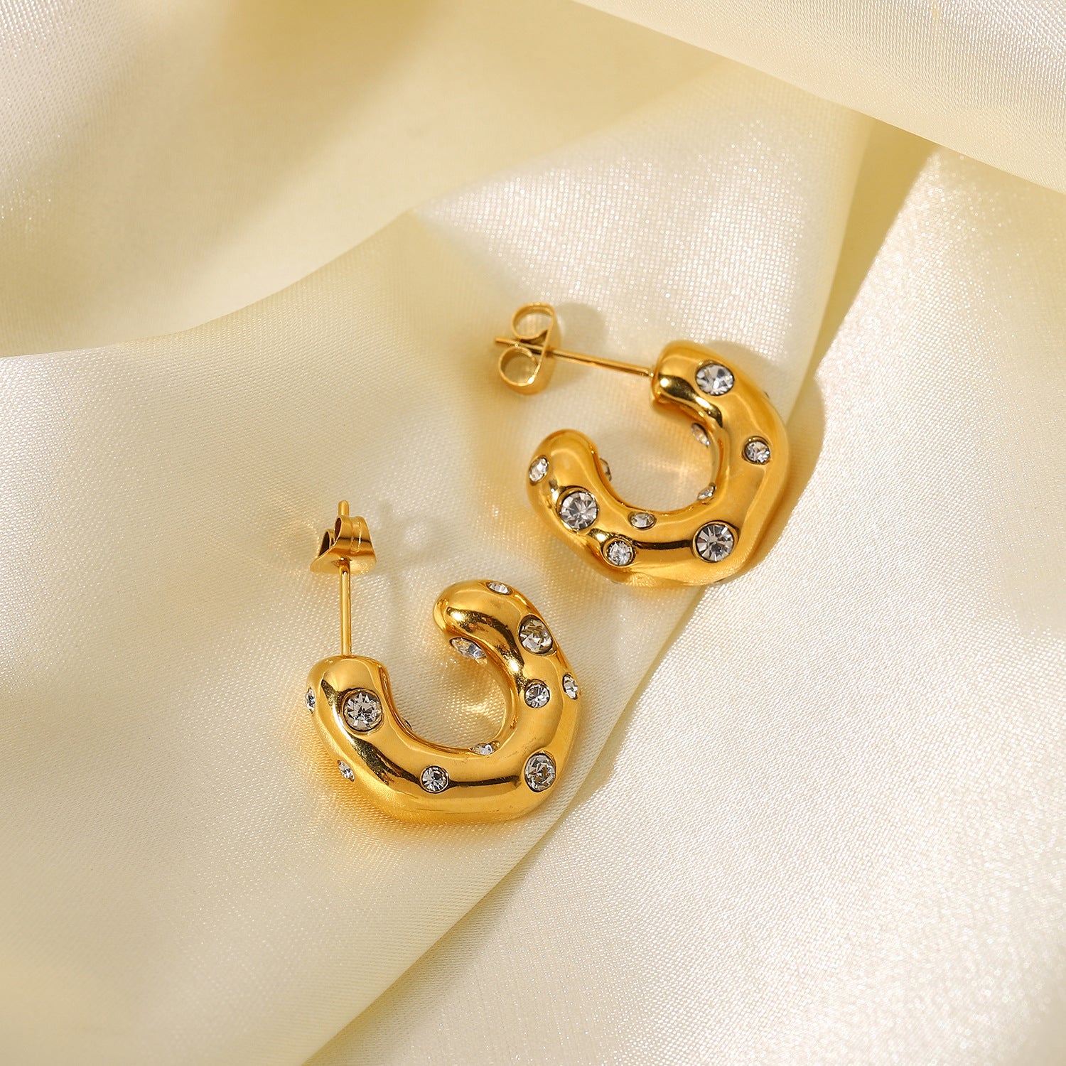 Gold Earrings Women's Jewelry