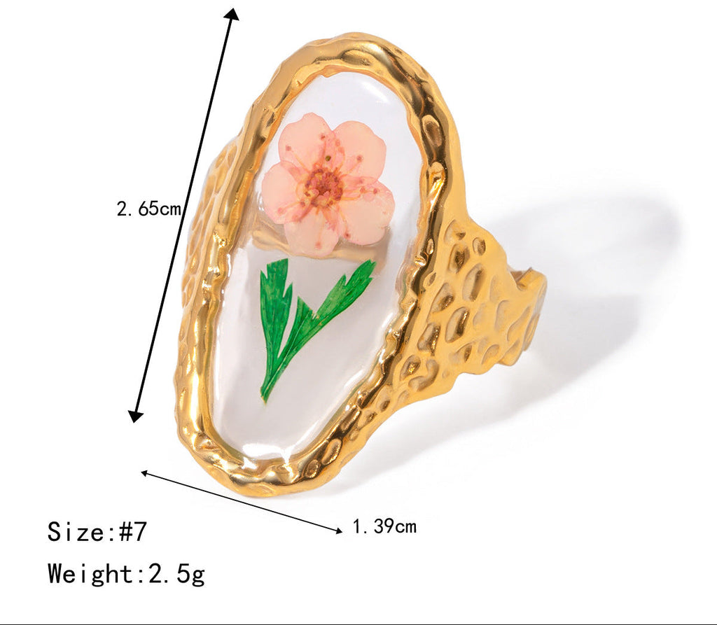 Flower Orange Ring