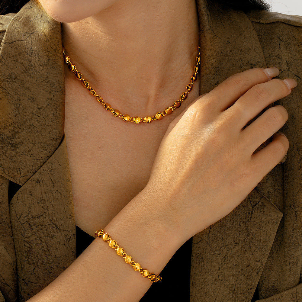 Simple Ball Bracelet Necklace