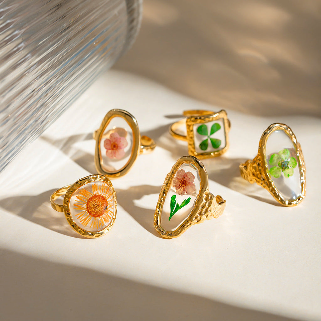 Flower Orange Ring