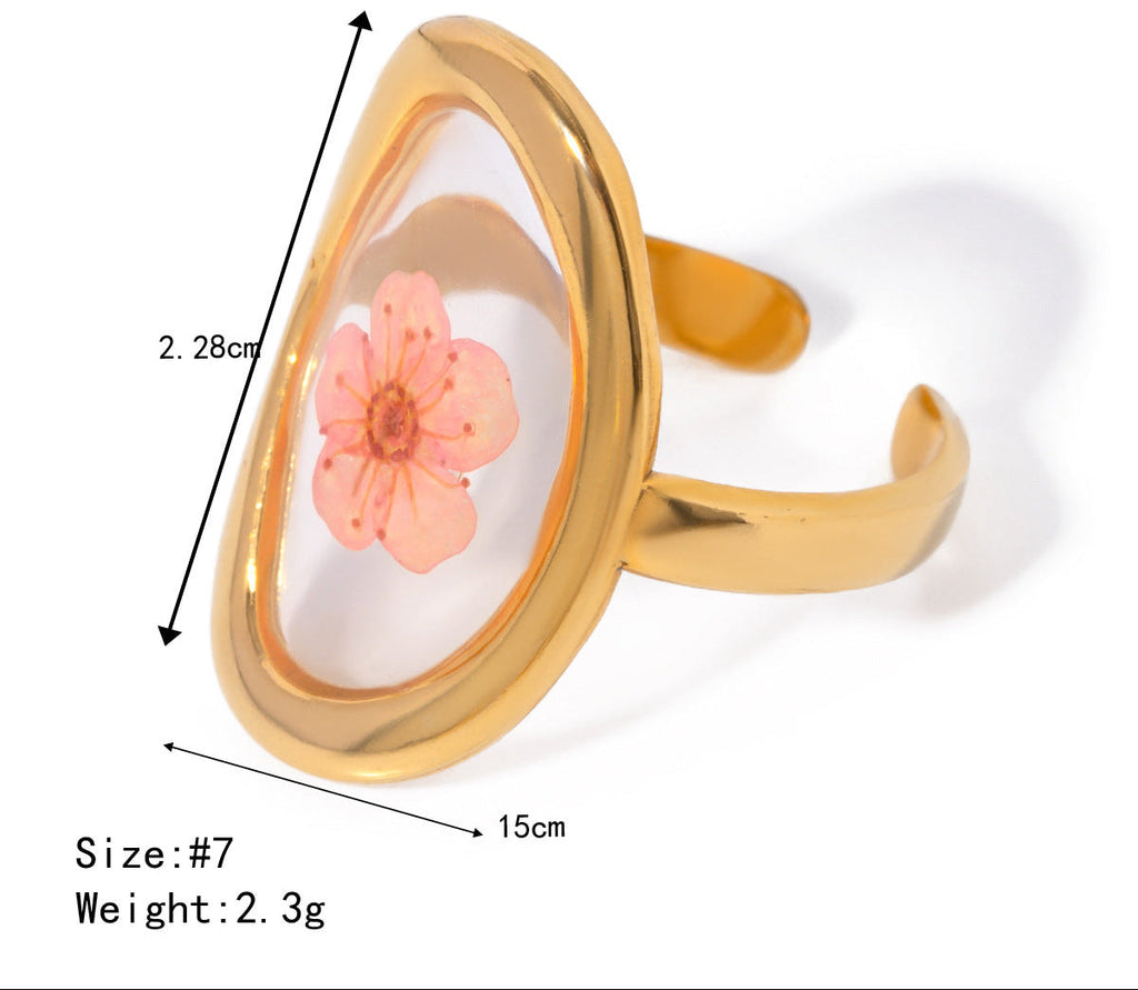 Flower Orange Ring