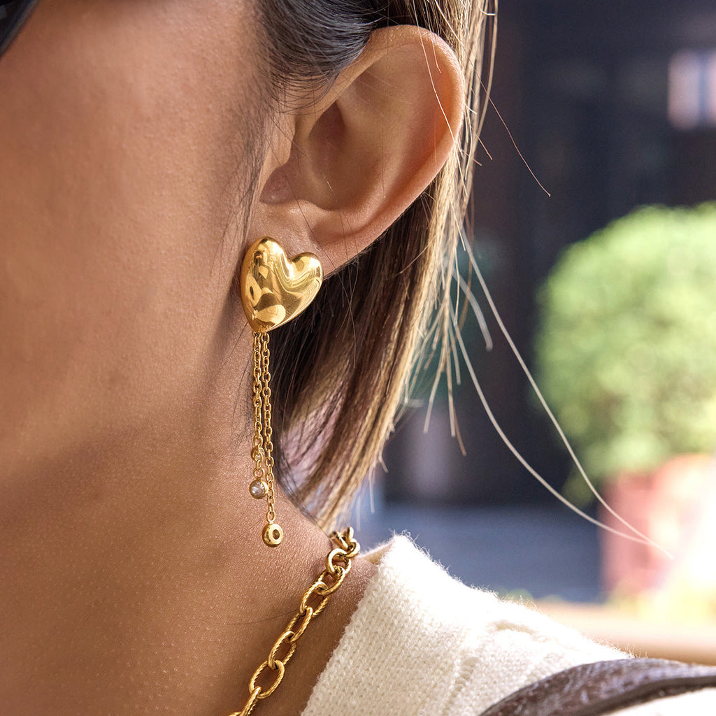 Heart Stud Earrings
