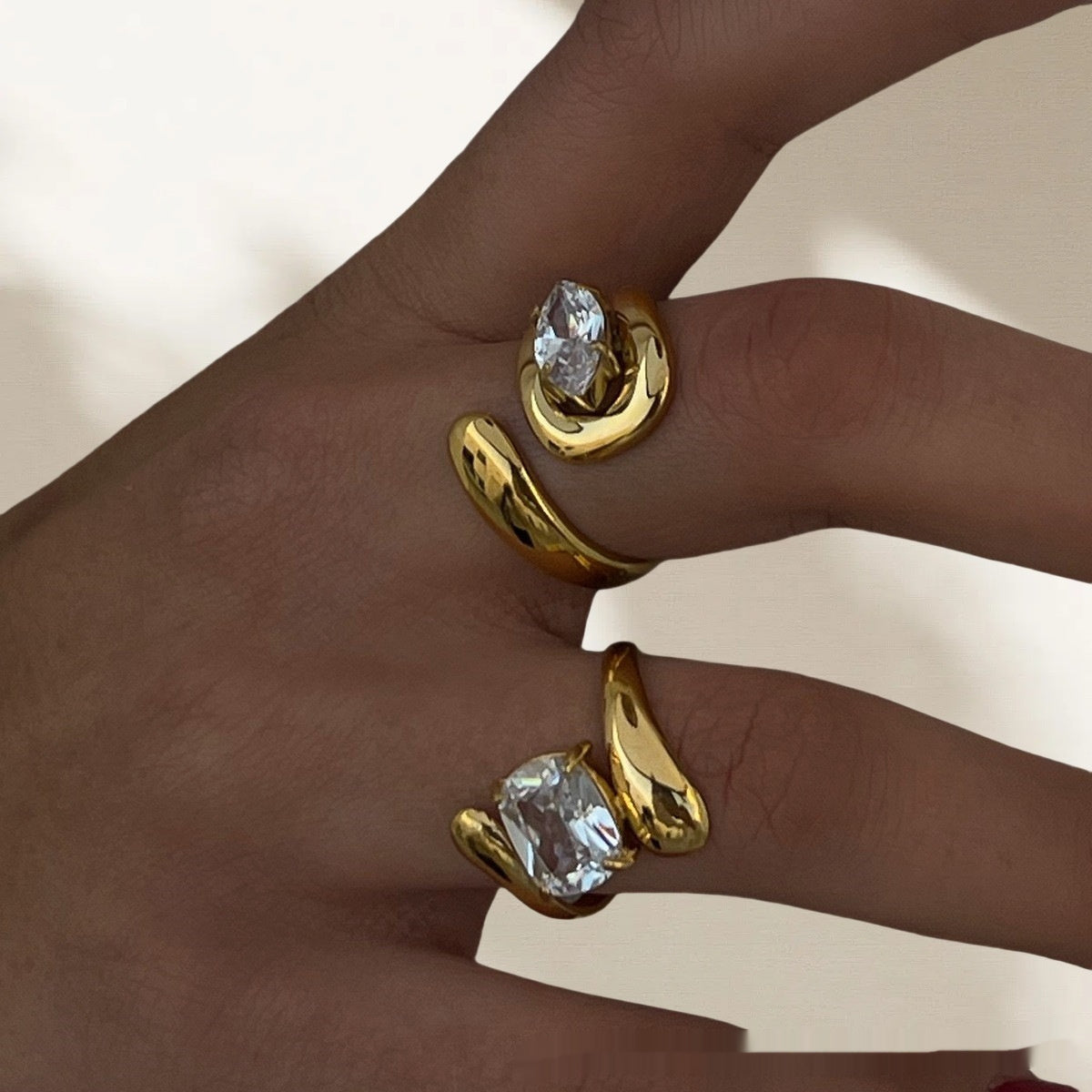 Diamond Ring Sense Light Luxury