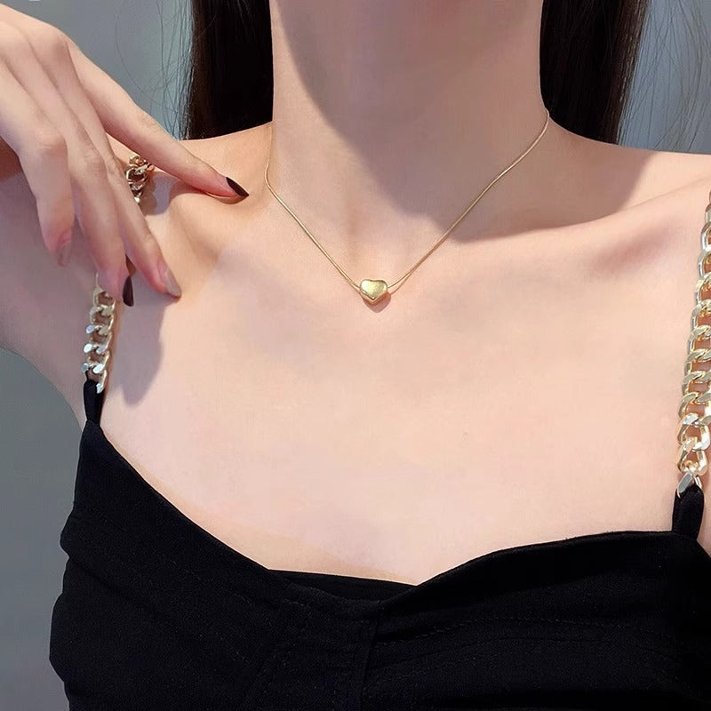 Light Luxury And Simplicity Heart Necklace