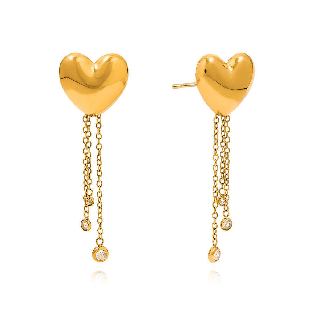 Heart Stud Earrings