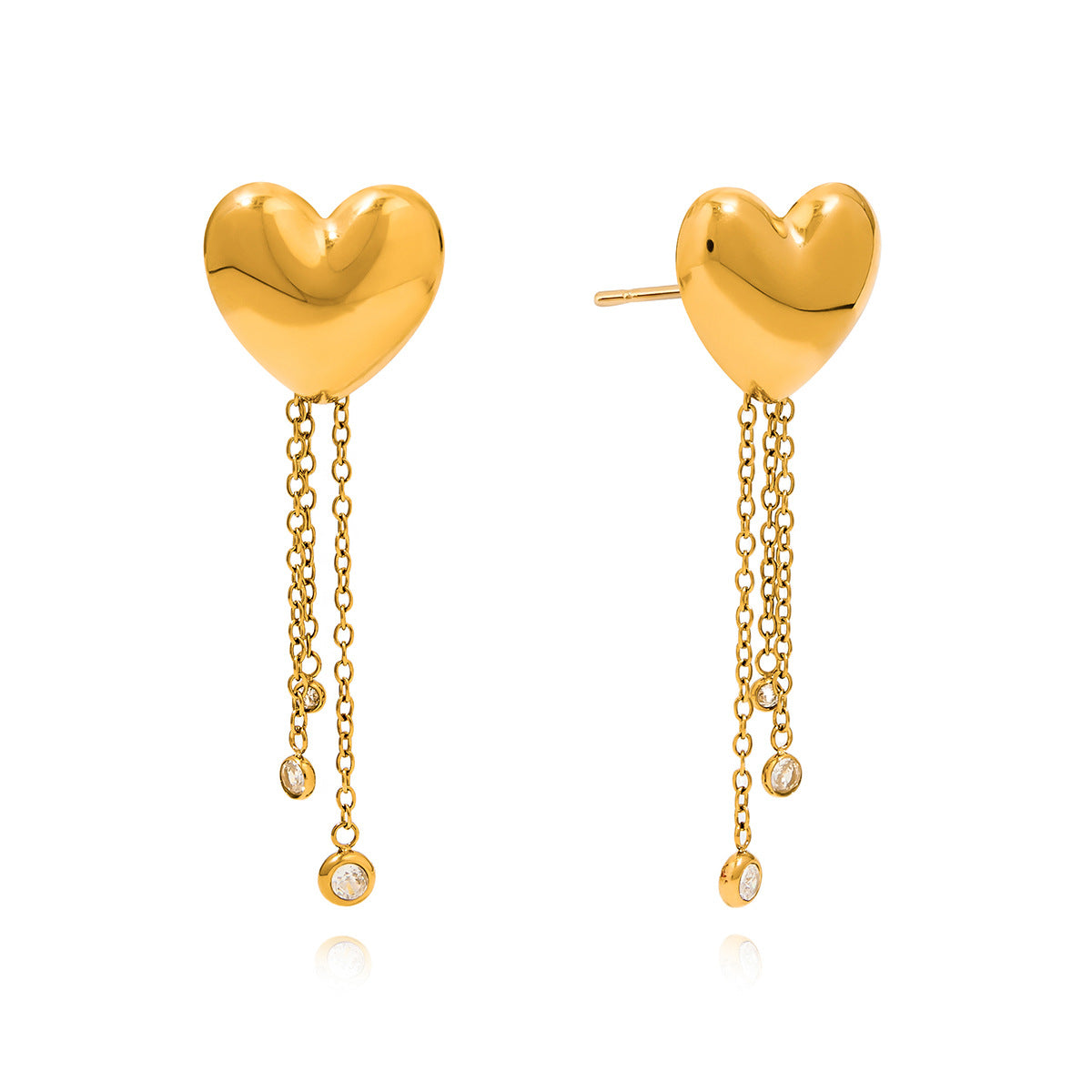 Heart Stud Earrings