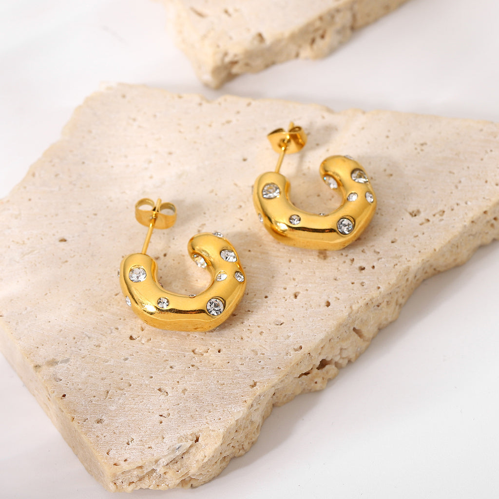 Gold Earrings Women's Jewelry