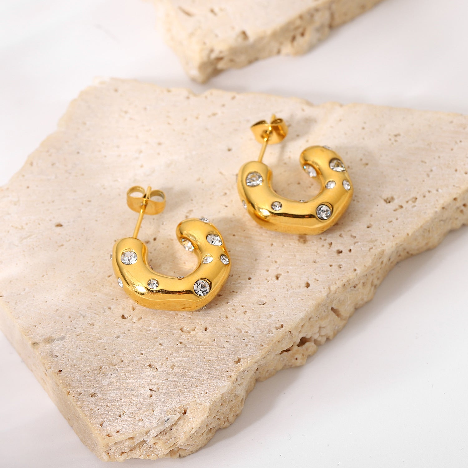 Gold Earrings Women's Jewelry