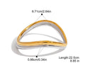 18K Gold Wave Bracelet