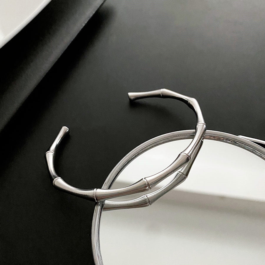 18K Gold Bamboo Bracelet Female