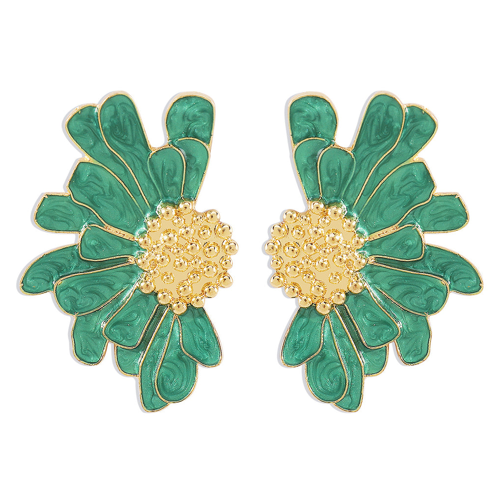 Fashion Retro Alloy Flower Earrings