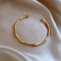 18K Gold Bamboo Bracelet Female