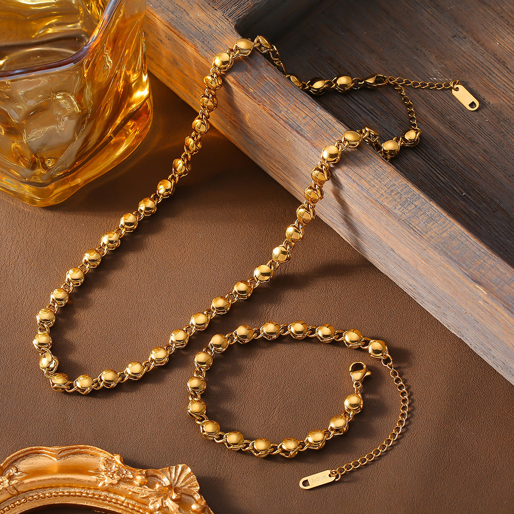 Simple Ball Bracelet Necklace