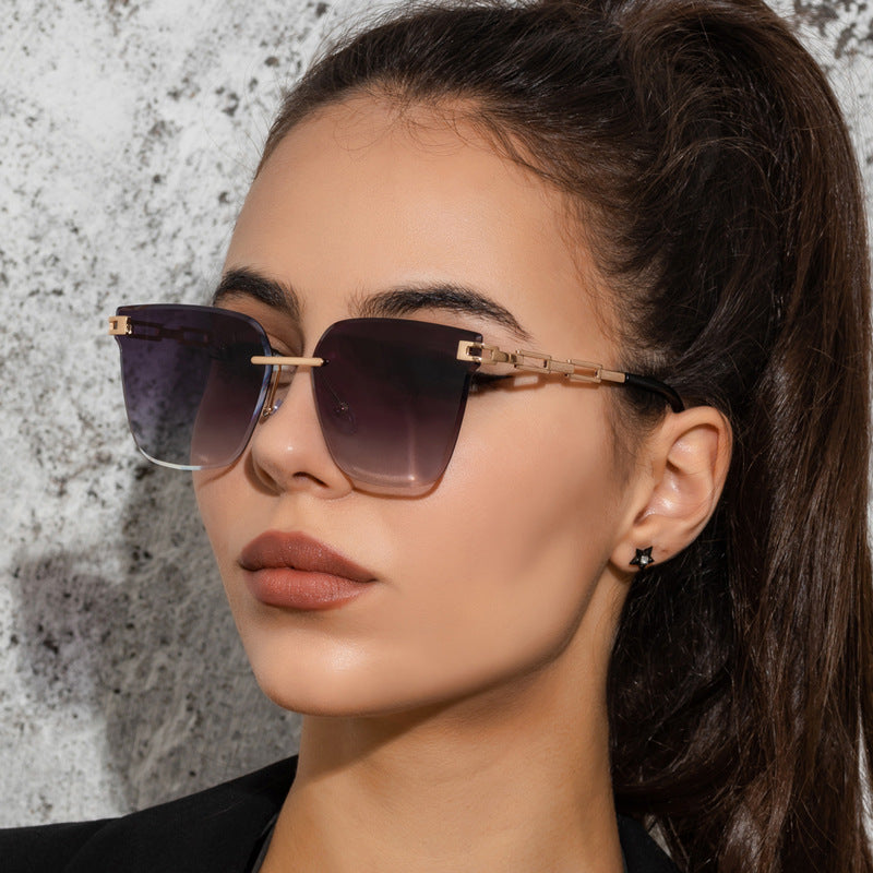 Hollow Gradient Color Sunglasses